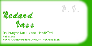 medard vass business card
